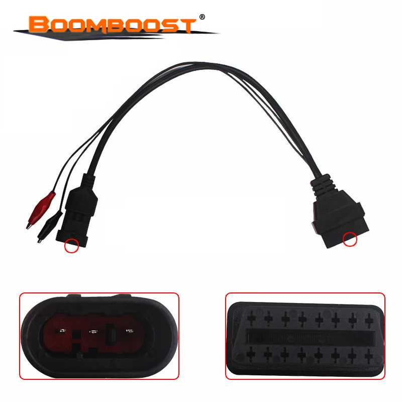 Для fiat 3pin диагностический кабель подходит для fiat/Alfa/Lancia 16 штырьевой OBDII OBD2 obd II