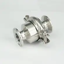 Подходит 19 мм 3/" Труба OD x 1,5" Tri Clamp SUS 304 Нержавеющая Санитарно-технический оборотный клапан без возврата для домашнее Сваренное пиво