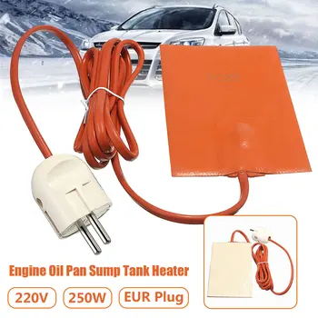 

250W Silicone Heater Pad Engine Block Hydraulic Tank Heating Plate Oil Pan Sump Tank Heater Pad With EU Plug 220-240V 9x13cm