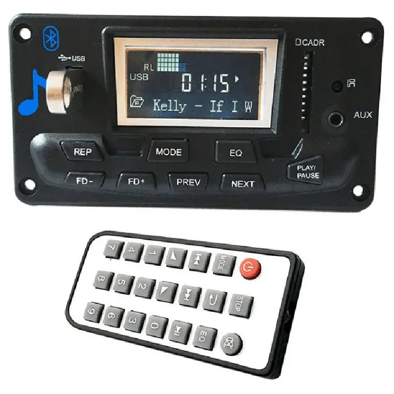 ЖК дисплей автомобиля Bluetooth 4 2 Mp3 Flac плеер Ape декодер доска Модуль ж. Usb Fm магнитола