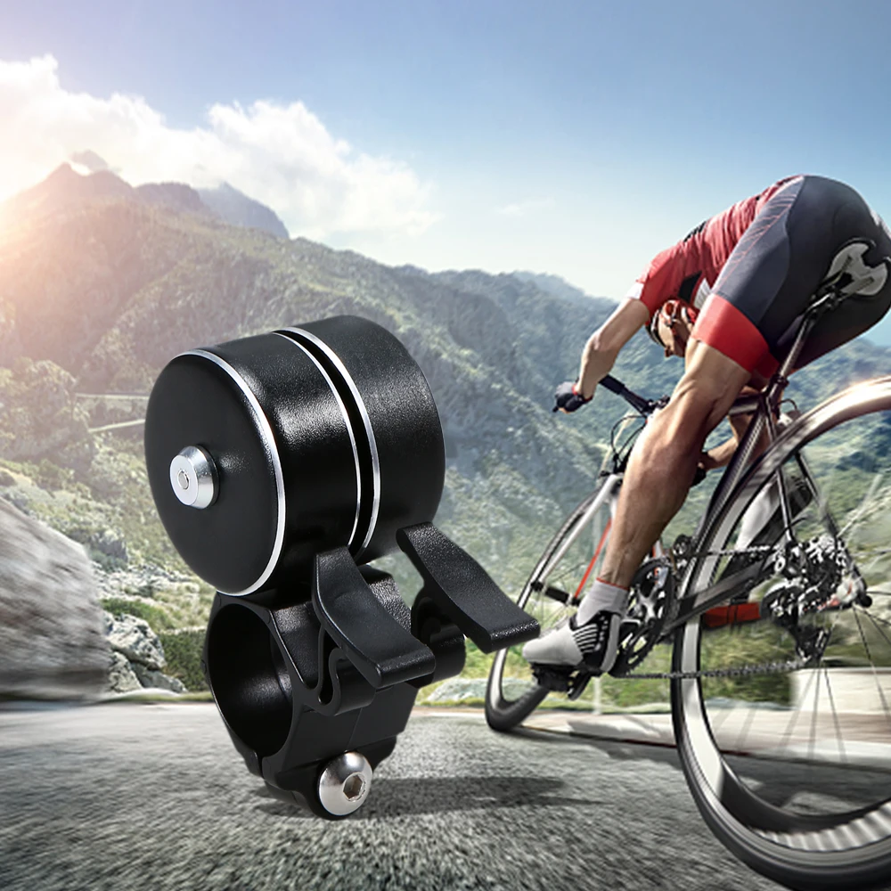 

Bike Double Ring Bell Bicycle Handlebar Bell Ring 120DB Waterproof MTB Road Bike Horn Theftproof Bicycle Safety Bell Rings