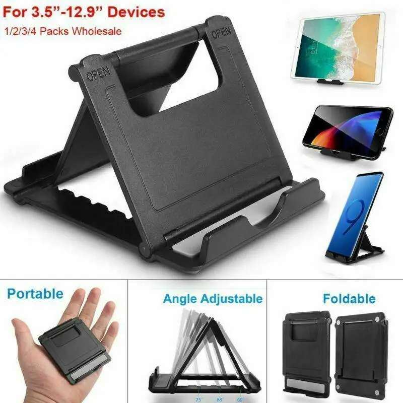 

HobbyLane Foldable design Portable Adjustable Folding Desk Table Stand Holder for Mobile Phone Tablet PC d25