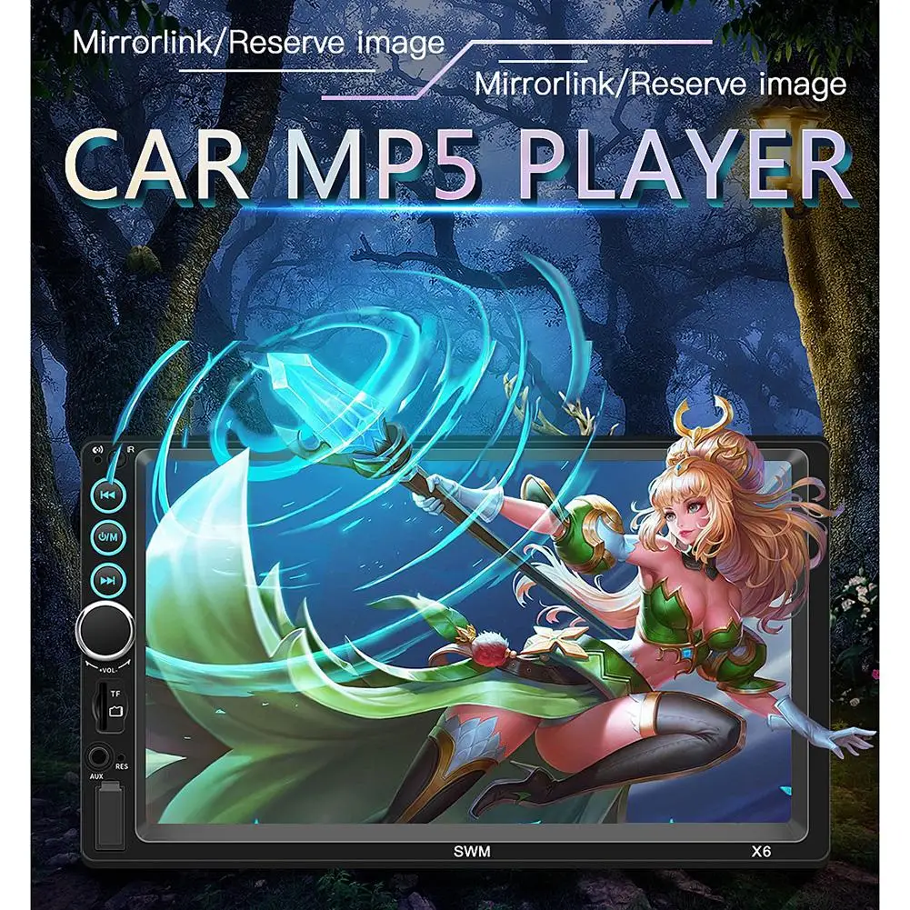 

7 Inch 2 DIN Car MP5 Player Bluetooth Touch Screen Stereo Radio Car MP5 Player With Camera For Android IOS System Car MP5 Player