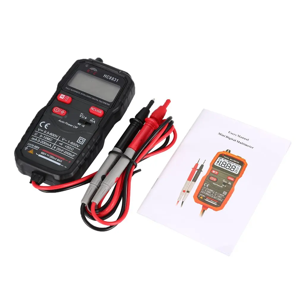 HC8831 3 1/2 ЖК цифровой мультиметр Мини DC/AC напряжение измеритель тока ручной диодный