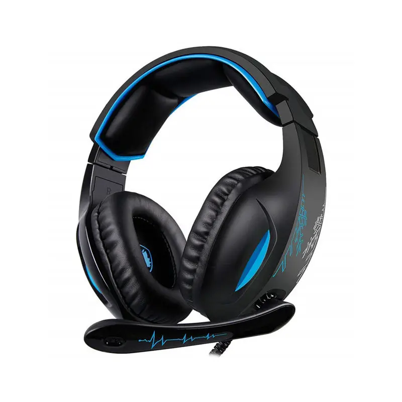

SADES Sa-816 Gaming Headsets Big Headphones With Light Mic Stereo Earphones Deep Bass For Pc Computer Gamer Laptop Ps4 New X-B