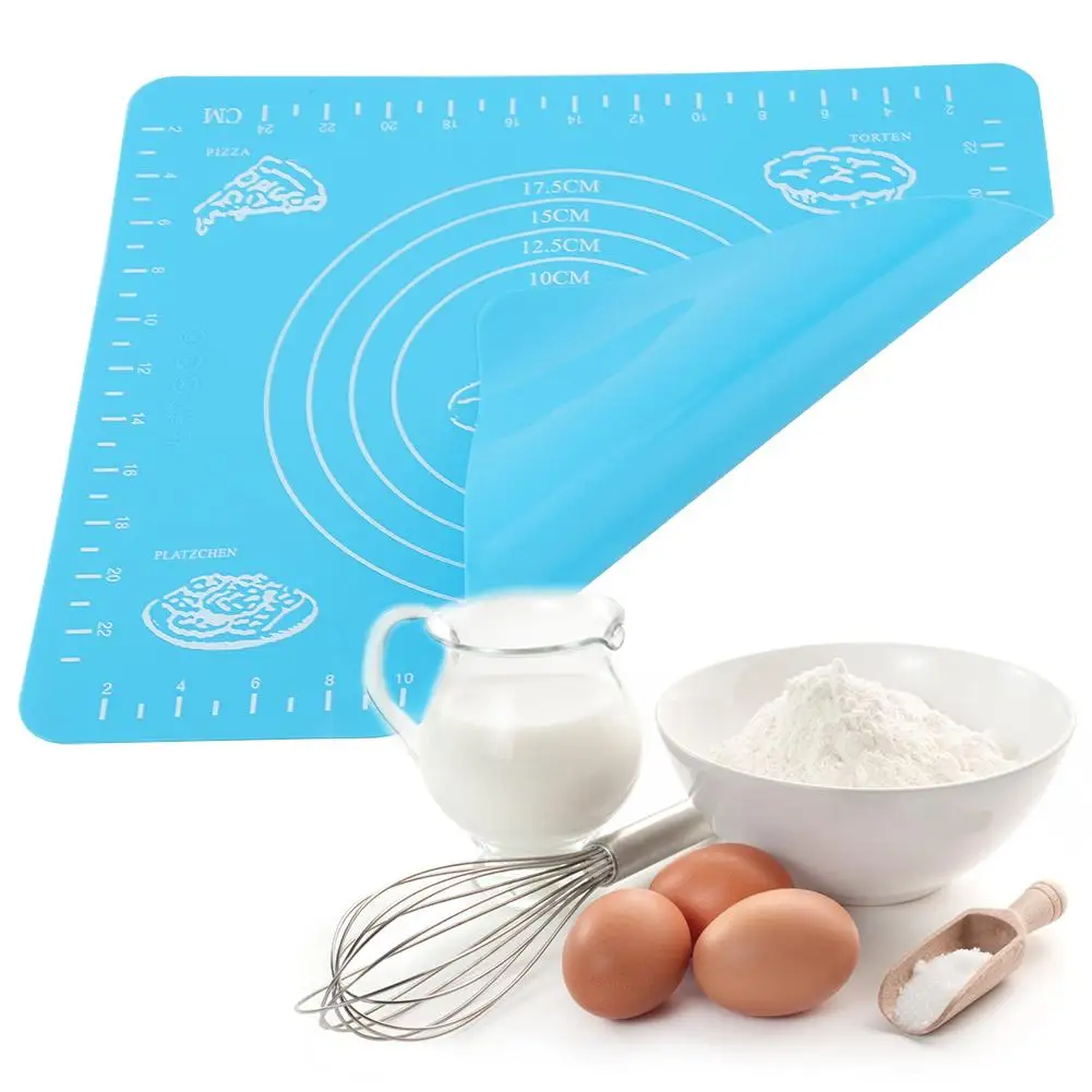 

Silicone Baking Mats Sheet Pizza Dough Non-Stick Maker Holder Pastry Kitchen Gadgets Cooking Tools Utensils Bakeware Accessories
