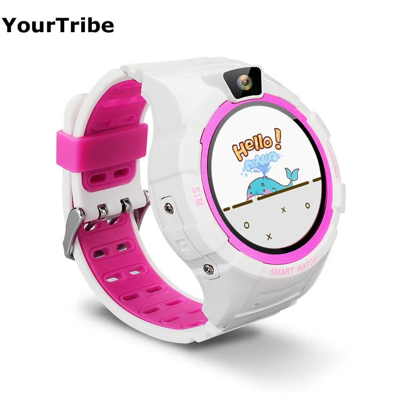 

2018 GPS Smart Watch IOS Android Round Touch Screen GPS Tracker SOS Call Remote Camera Anti-Lost Smart Wristwatch for Baby Kids