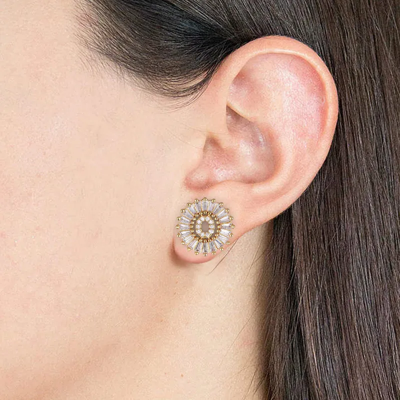 Модные A-Z серьги с кубическим цирконием и буквенным шармом, индивидуальный подарок, милые серьги-гвоздики с алфавитом, повседневные ювелирные изделия Brincos