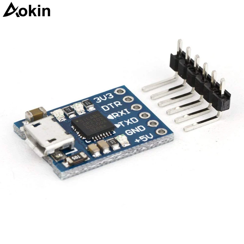 

CP2102 MICRO USB to UART TTL Module 6Pin Serial Converter UART STC Replace FT232 NEW for arduino USB to TTL Downloader