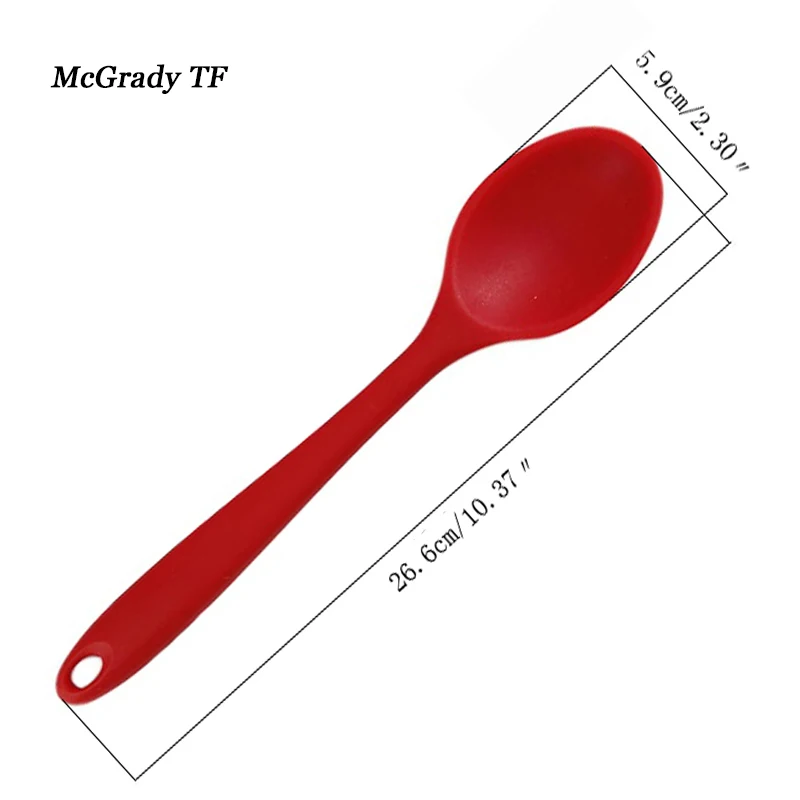 

Large Silicone Bakeware Kitchen Tool Grade Non-Stick Silicone Rubber With Core Spoons And Scoop Kitchen Accessories Kitchen Tool