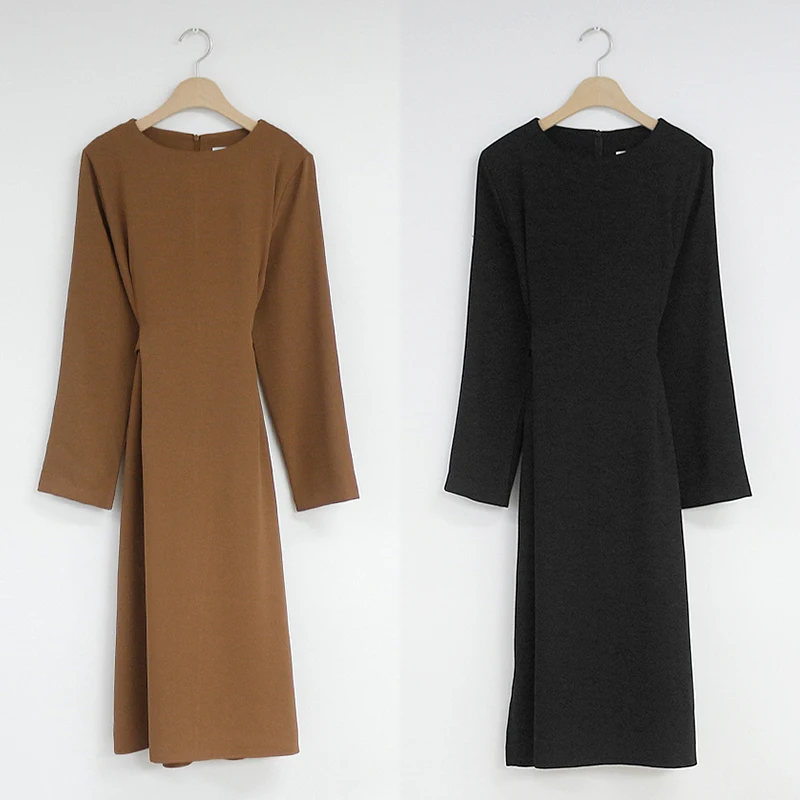 Skup Linia sukienki Hot sprzedaży kobiety zima podstawowy czarny sukienka styl preppy koreański temperament damska z kokardką Tie śliczne sukienka vintage 2011