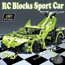 Technic RC модель гоночной машины DIY строительные блоки игрушка пульт дистанционного управления автомобили игрушки для детей игрушки для мальчиков