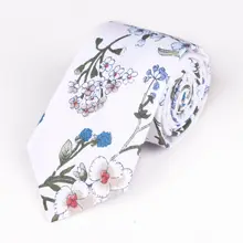 Новинка, хлопковый галстук с принтом, унисекс, европейский и американский цветочный сад, небольшой свежий галстук, Женский Галстук, модная индивидуальность