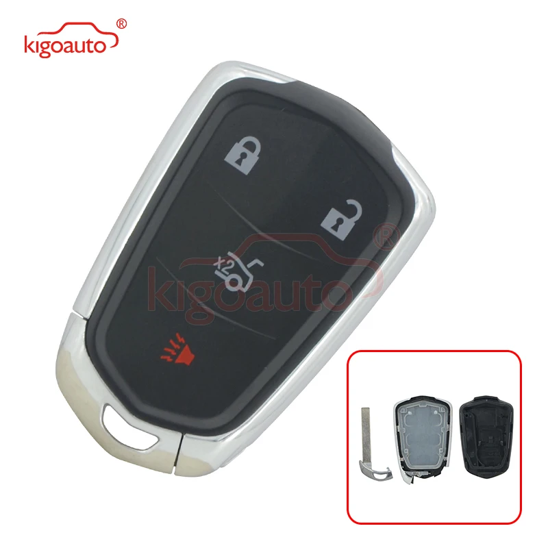 

Kigoauto 13580811 Smart key shell 3+1 button for Cadillac ATS CTS XTS HYQ2AB 2014 2015 2016 2017 2018