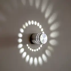 AC85-265V светодиодный настенный светильник алюминиевый современный стиль 3 W Освещение в помещении для КТВ Бар украсить огни осветительное