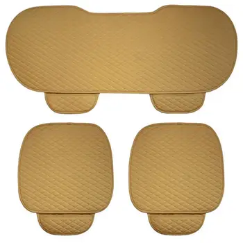 

3PCS Anti-slid Car Cushion Set Backless Four Seasons General Seat Cushions Car Seat Covers Small
