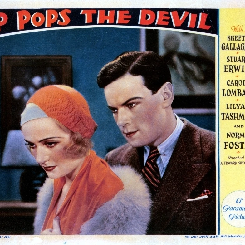 Up Pops The Devil From Left Carole Lombard Norman Foster 1931 Movie Poster Masterprint (28 x 22) | Дом и сад