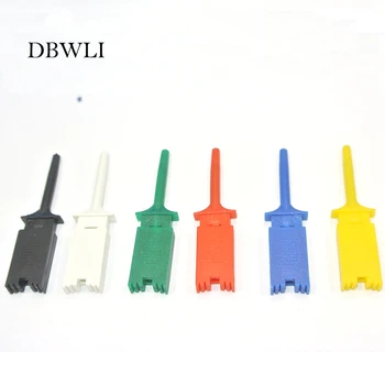 

10pcs Test Hooks Clips for Logic Analyzers Logic Test Clip 5 Colors: Red Black Yellow Green Blue
