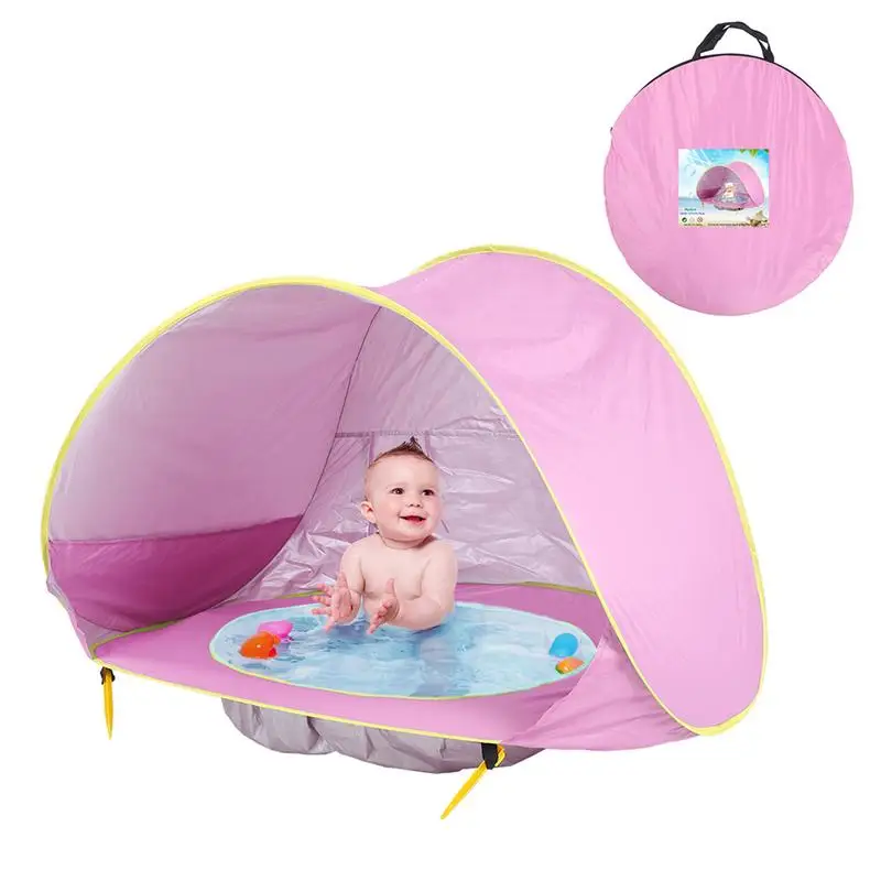 

Baby Beach Tent Waterproof Pop Up Portable Shade Pool UV Protection Sun Shelter For Infant Kids Outdoor Camping Sunshade Beach