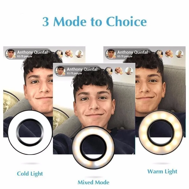 Аксессуары для фотостудий селфи кольцо LED свет Youtube Live Stream макияж камера лампа iPhone