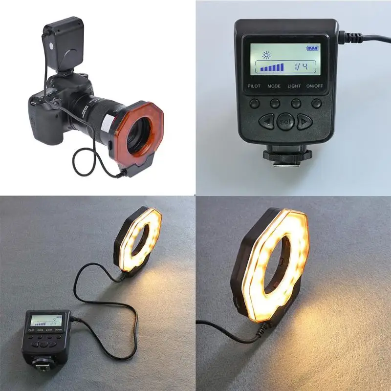 Цифровая камера макро Кольцевая вспышка Speedlite с переходным кольцом 8 режимов