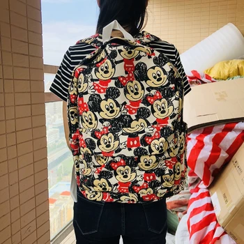 

IVYYE Kawaii Minnie Fashion Canvas Backpacks Rucksacks Cartoon School Backpack Casual student Bags travel Knapsack Unisex New