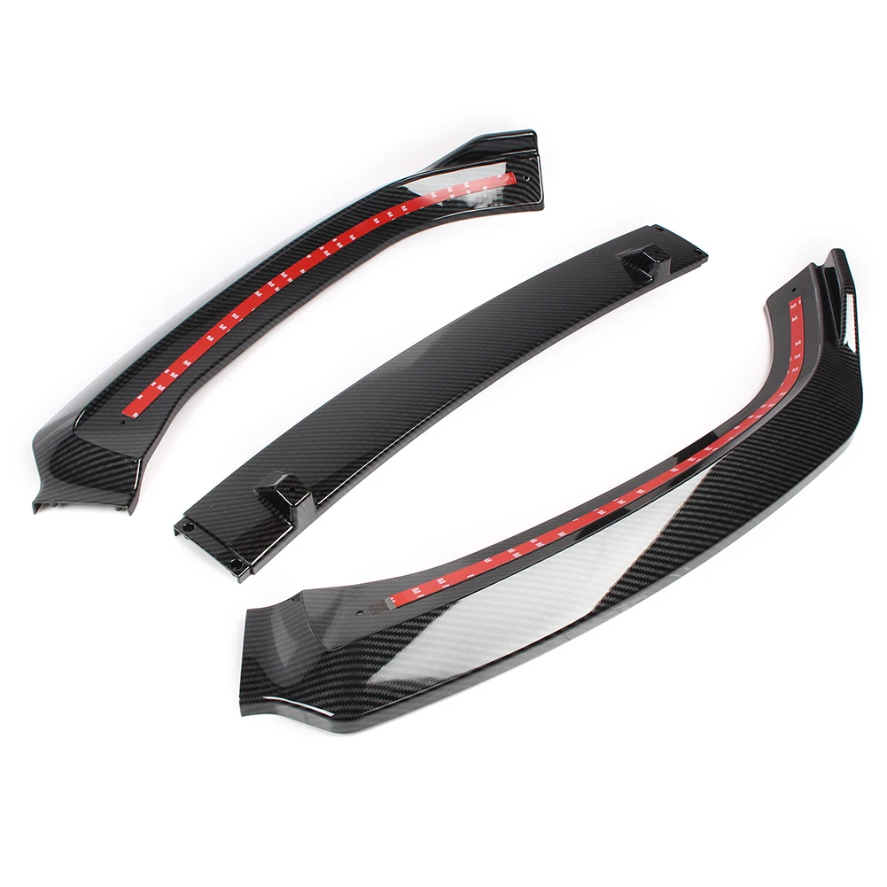 Car Front Bumper Lip Spoiler Kit For Audi A4 4-DR-Aggressive Model Automobile Accessories Carbon Fiber Styling