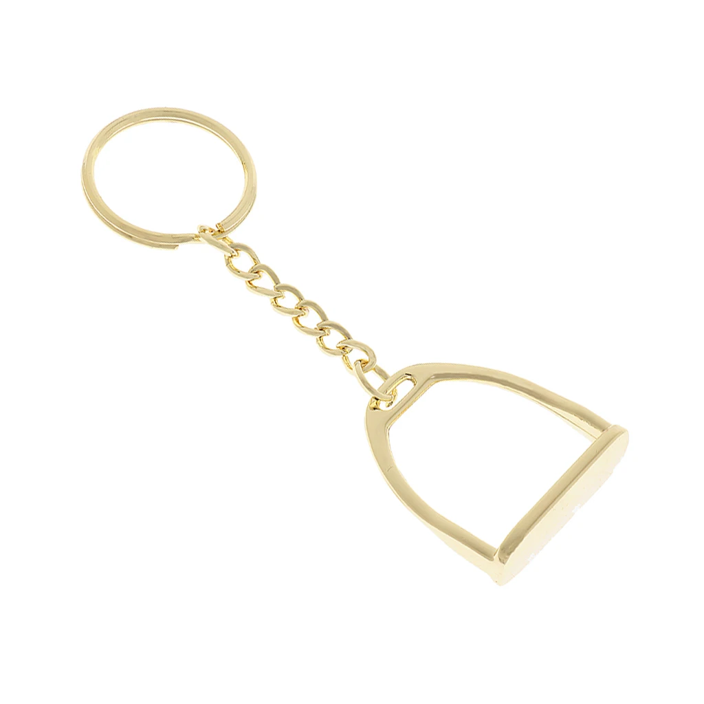 Horseshoe keychain zinc alloy keychain key ring stirrup men business bags women handbags decoration outdoor horse riding equipment supplies