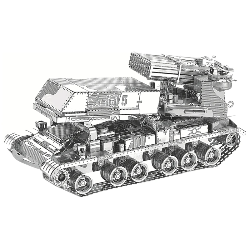 

Rocket Launcher 3D Metal Puzzles Tank Model Kits Laser Cut Assemble Jigsaw Adult Gifts Toys Educational Collection Home Decor