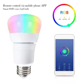 

SOLLED LED RGB+White Light Wifi Bulb Support for Alexa Google Home Voice Control