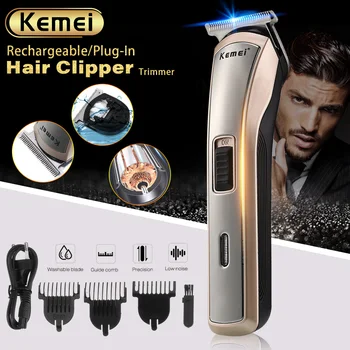 

Kemei Electric Hair Clipper Rechargeable Cordless Hair Trimmer Lectric Cutter Hair Cutting Machine for Men 100v-240V