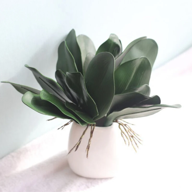 

Artificial Butterfly Orchid Silk Leaf Fake Flowers DIY Home Wedding Party Decoration