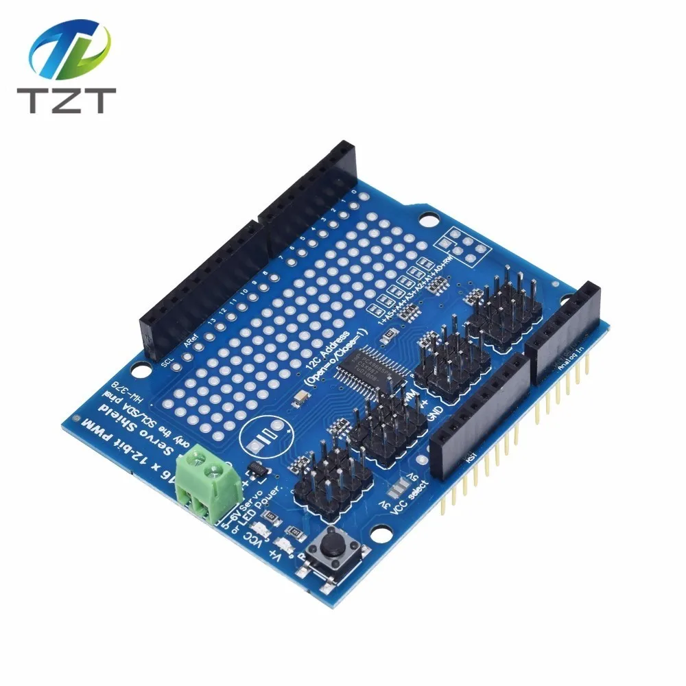 Двигатель/шаговый механизм/Серводвигатель/робот щит для Arduino I2C v2 Kit w/драйвер PWM