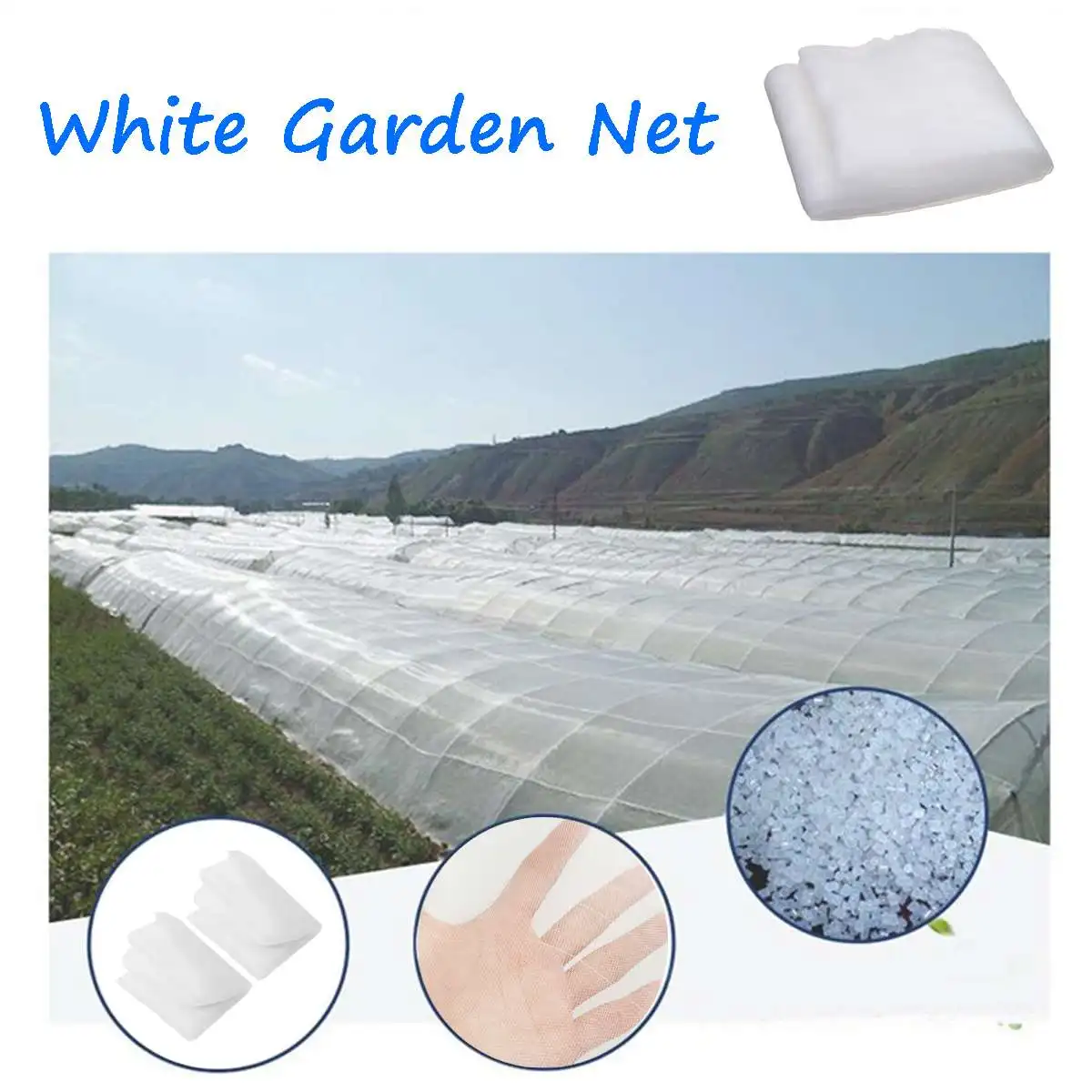 

3x2.5m White Garden Mosquito Netting Bug Insect Fly Bird Net Hunting Barrier For Protect Plant Fruits Vegetables Flowers