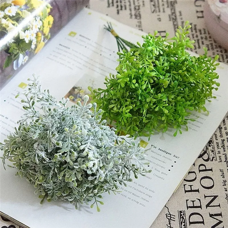 

Simulation Flower Green Plant Plastic 6 Branches Pomelo Citrus Quality Good Home Garden Turf Distribution Christmas Decor Plant