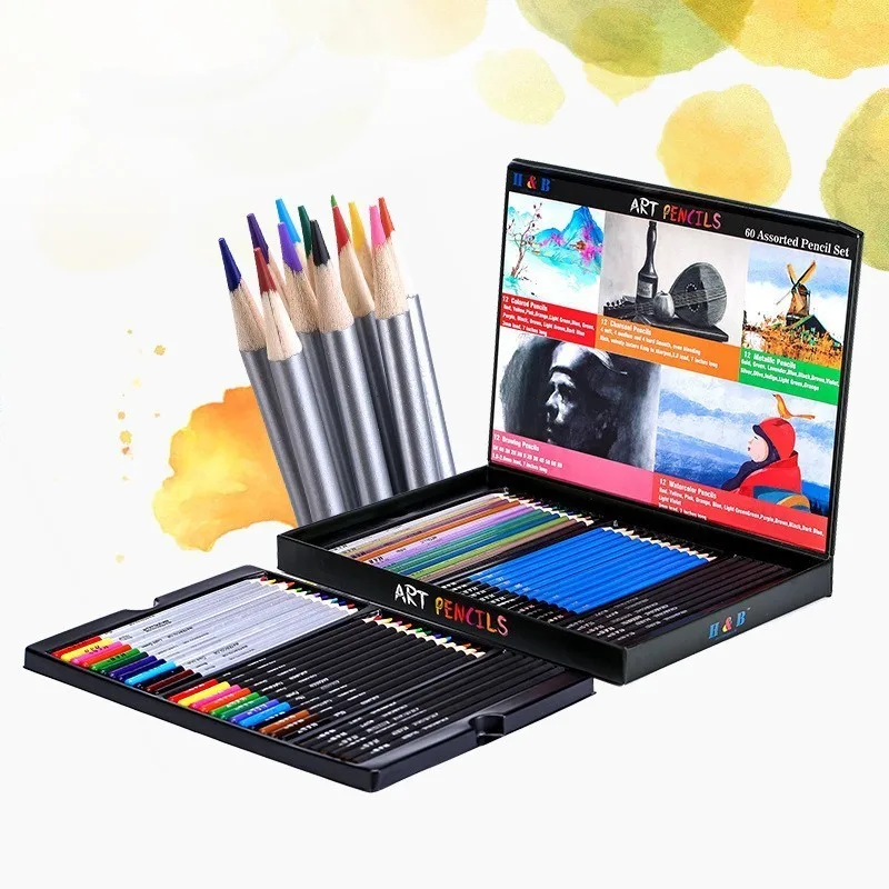 

Professional Color Sketch Pencil Set For Painting Drawing School Art Supplies Artist Pen Colorful Wooden Paint Pencils 03159