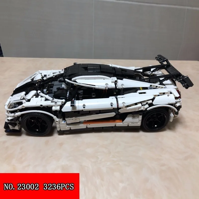 

Lepin 3136pcs Science And Technology Mechanics Sports Car Racing Car Block Assembling Spelling Insert Building Blocks Toys 23002