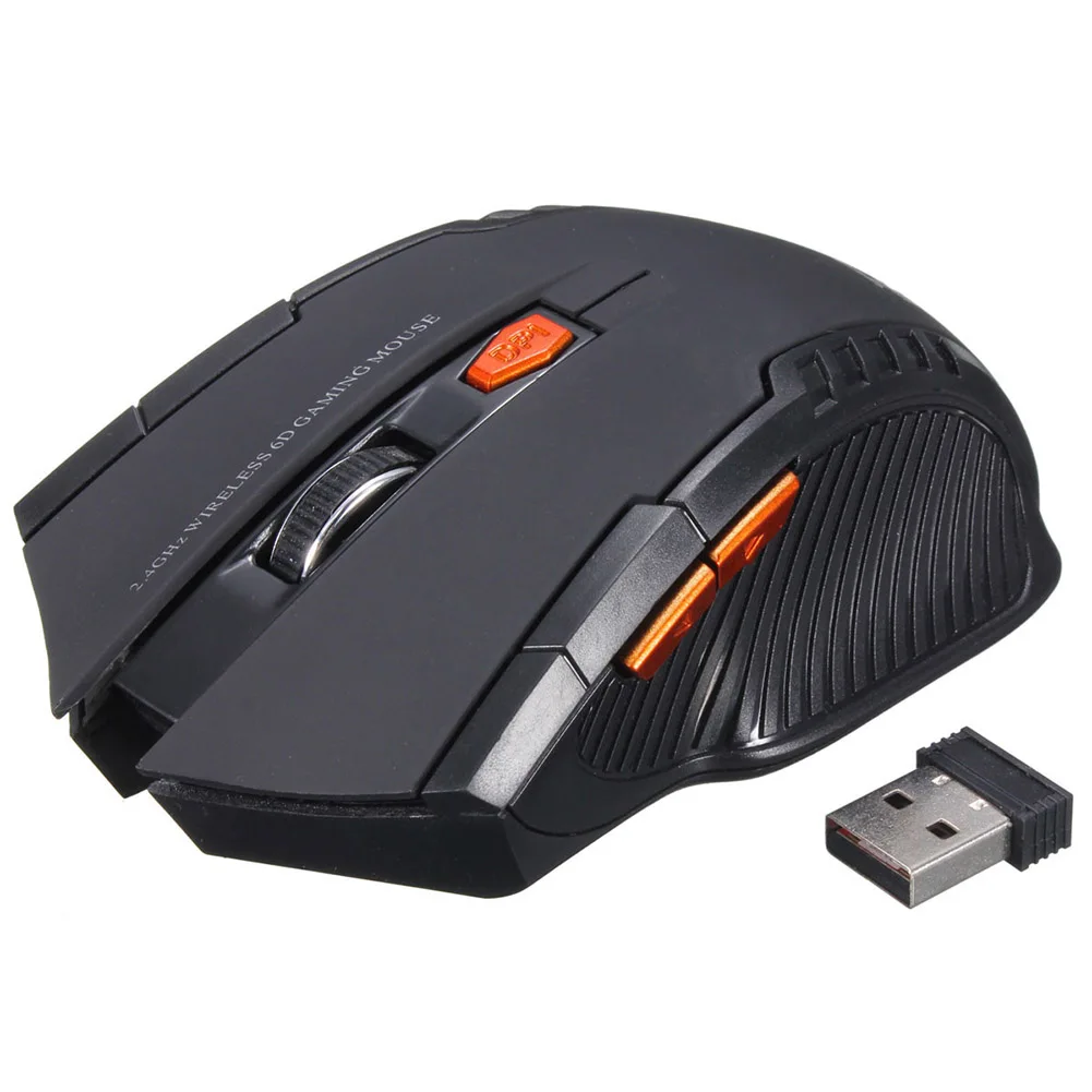 

2.4G Wireless Mouse 6 Buttons Professional Optical Mouse Adjustable 2400DPI Wireless Gaming Mouse Gamer Mouse Mice For PC Laptop