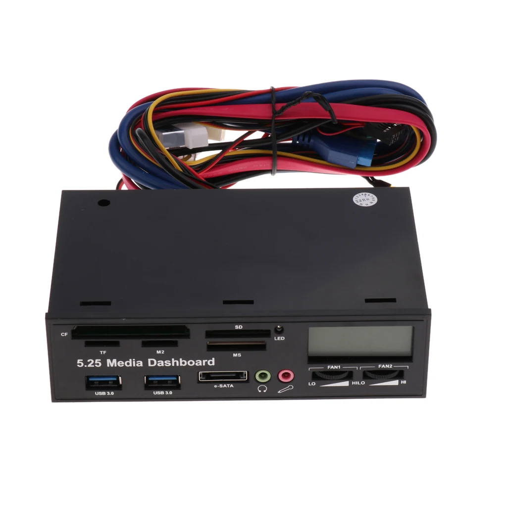 

5.25' Optical Drive Computer Multifunctional Dashboard Media USB Front Panel