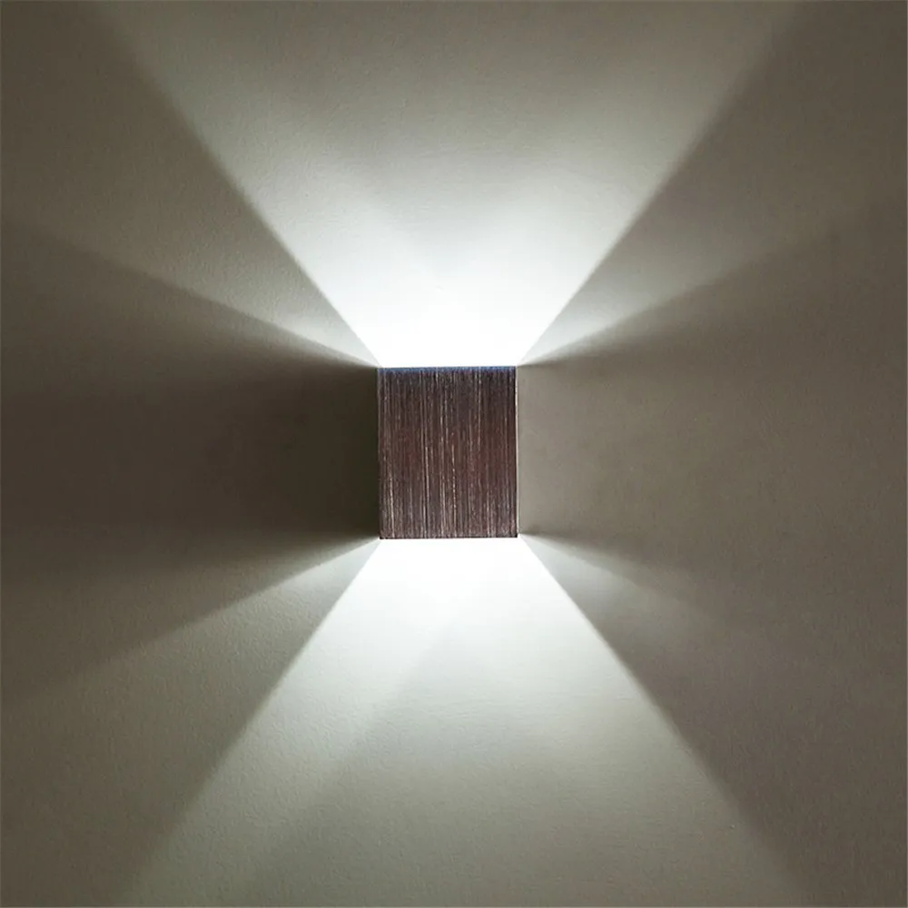 

Indoor led wall light 3W aluminum wall sconce Surface mounted Home up down lighting AC85-265V Modern decorarion Led wall lamp