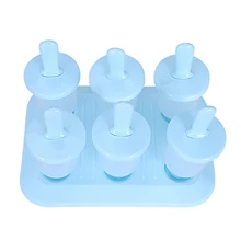 Формы для мороженого, BPA-Free Пластиковый самодельный лед формы для крема, набор из 6 многоразовых мини-формы для мороженого для йогурта закуски десерты(маленькие