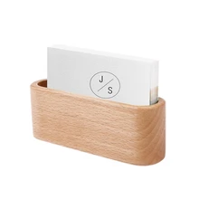 Настольный органайзер для визиток деревянный ящик бизнес-держатель для карт деревянная коробка для хранения кредитных карт ID карт чехол для настольной столешницы