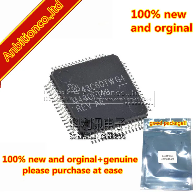 

2pcs 100% new and orginal MSP430F149IPM LQFP-64 MIXED SIGNAL MICROCONTROLLER in stock