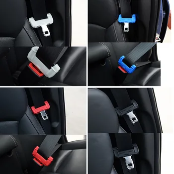 

1 piece Car Seat Belt Buckle Silicon Protector Cover Anti-Scratch Cover Universal Auto Safety Button Case Interior Accessories