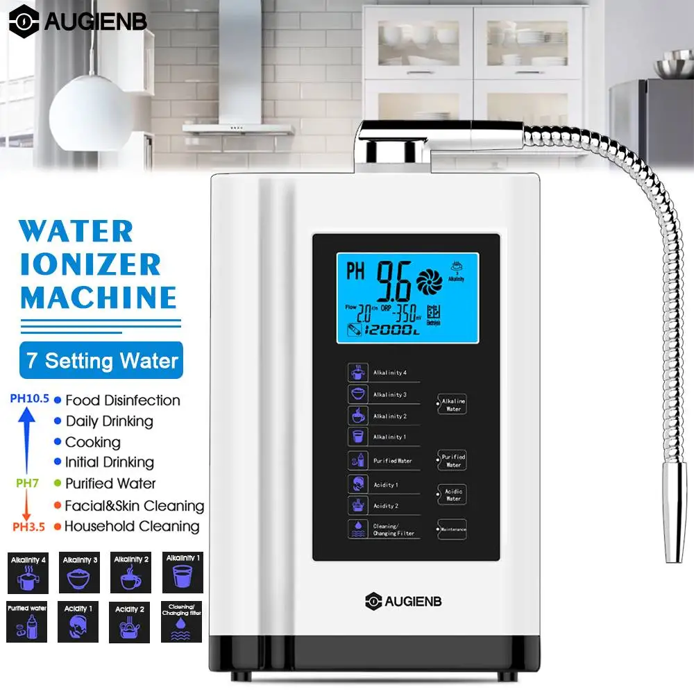 

LCD Touched Control Alkaline Acid Machine PH 3.5-11 Auto-Cleaning 6000L Filter Water Ionizer Water Purifier