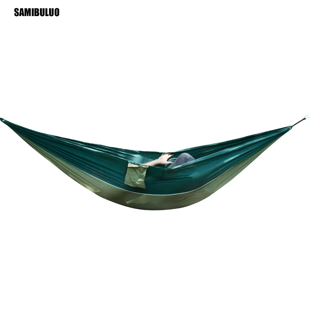 

Portable 2 Person Outdoor Hammock Parachute Nylon Fabric Gamak For Travel Hiking Backpacking Camping rede de dormir