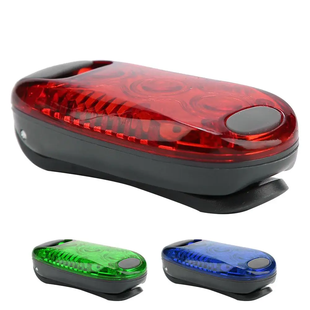 

Bike Taillight Rainproof Bicycle Safety Warning Light Tail Lamp 3 mode Mini LED Running Clip Light Night Cycling Accessory