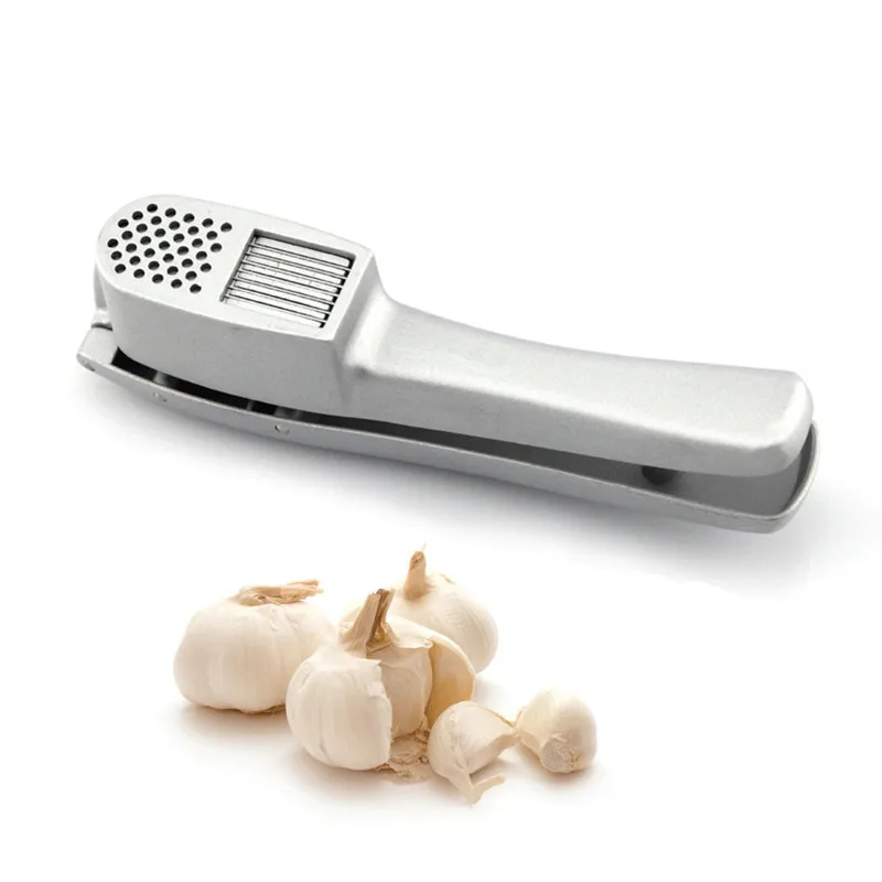 2 in 1 Garlic Press Slicer Crusher Chopper Fruit Vegetable Cooking