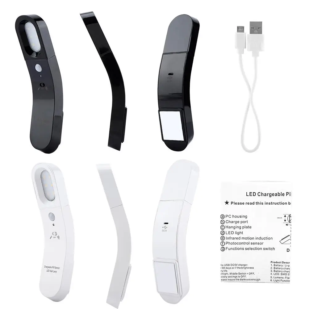 

Smart Motion Sensor LED Night Light USB Charging Human Body Infrared Detector Sensor Novelty Lighting Lamp Photocontrol