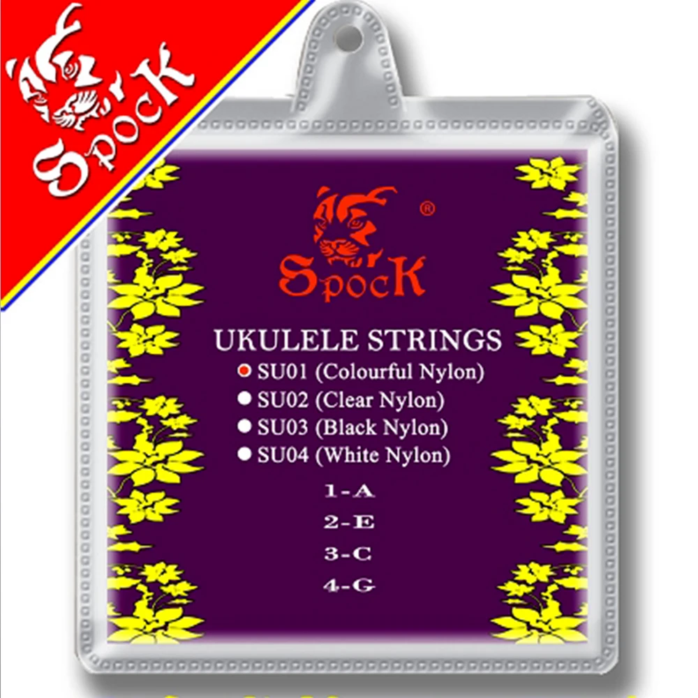

Spock SU01 Colorful Nylon Ukulele Strings Ukulele Accessories 1st-4th Strings Hawaii Four Strings Guitar